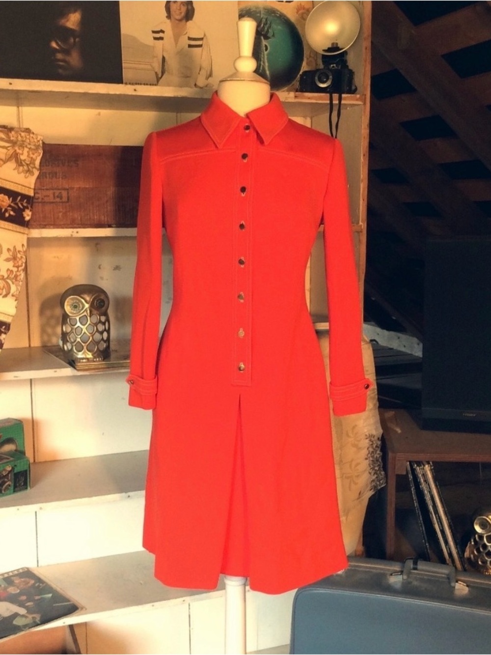 Vintage Mod Act III Western Yoke Dress